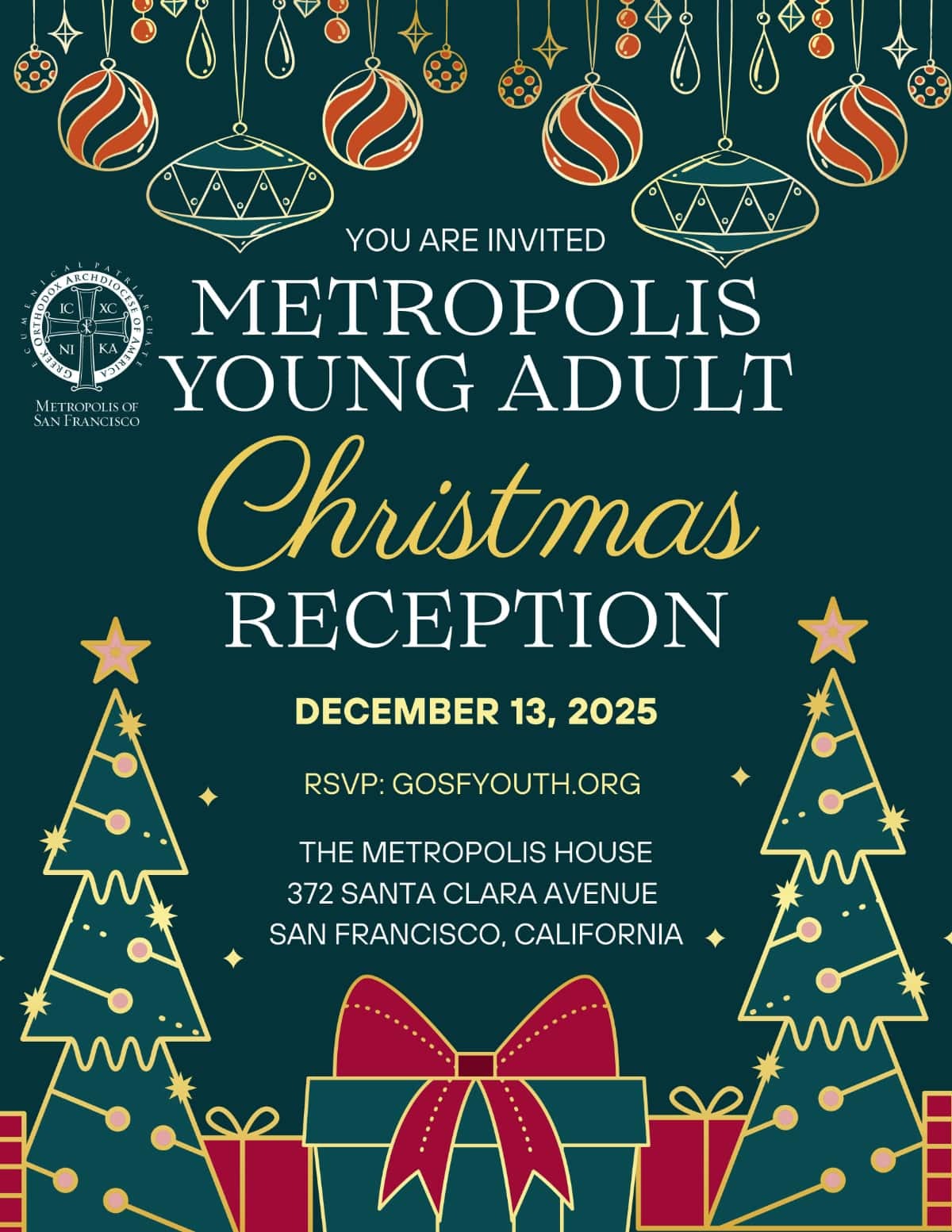 Flyer YA Christmas Reception2025
